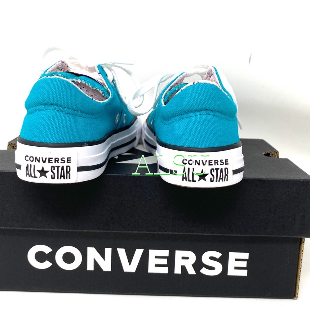 Converse 🔥SALE!🔥 Ctas Madison Low Canvas Turbo Green Shoes Kid’s Size 666374F - Picture 3 of 9
